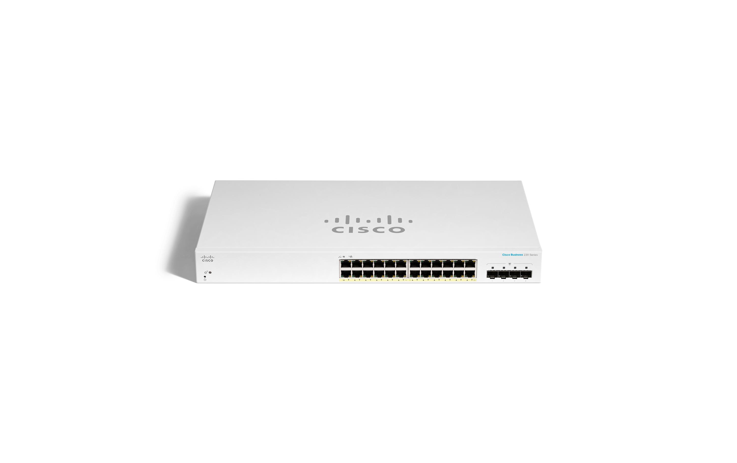 Cisco PoE+ Switch CBS220-24FP-4X 28 Port Cisco PoE+ Switch CBS220-24FP-4X 28 Port