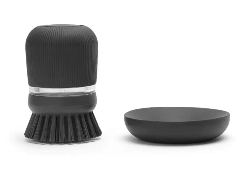 Brabantia Spülbürste mit Seifenspender Dunkelgrau