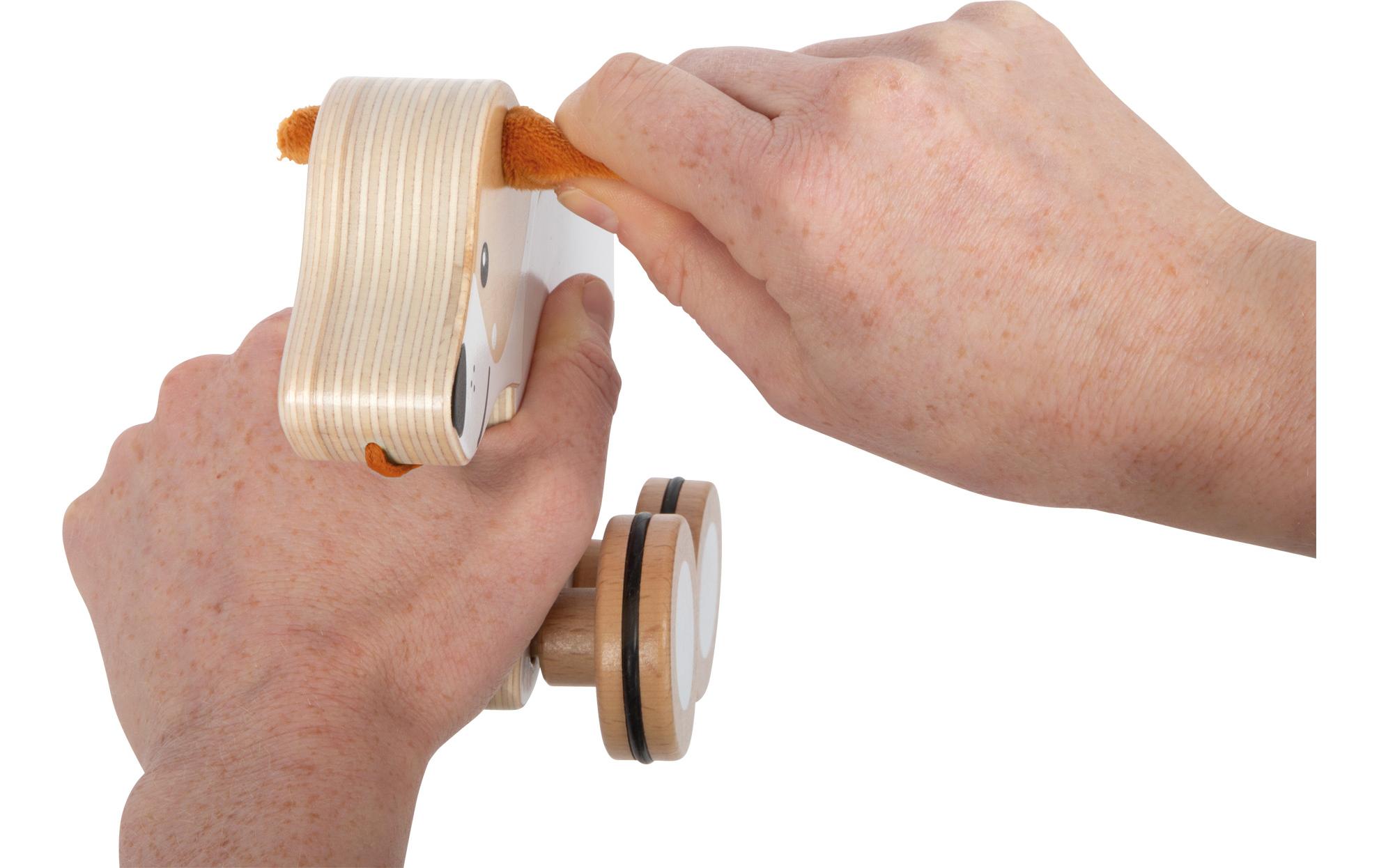 small foot Nachziehspielzeug Nachziehtier Hund mit Knisterohren