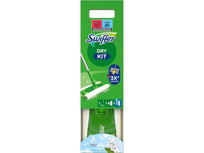 Swiffer Wischmopp Starter-Set 12-teilig, Grün Swiffer Wischmopp Starter-Set 12-teilig, Grün