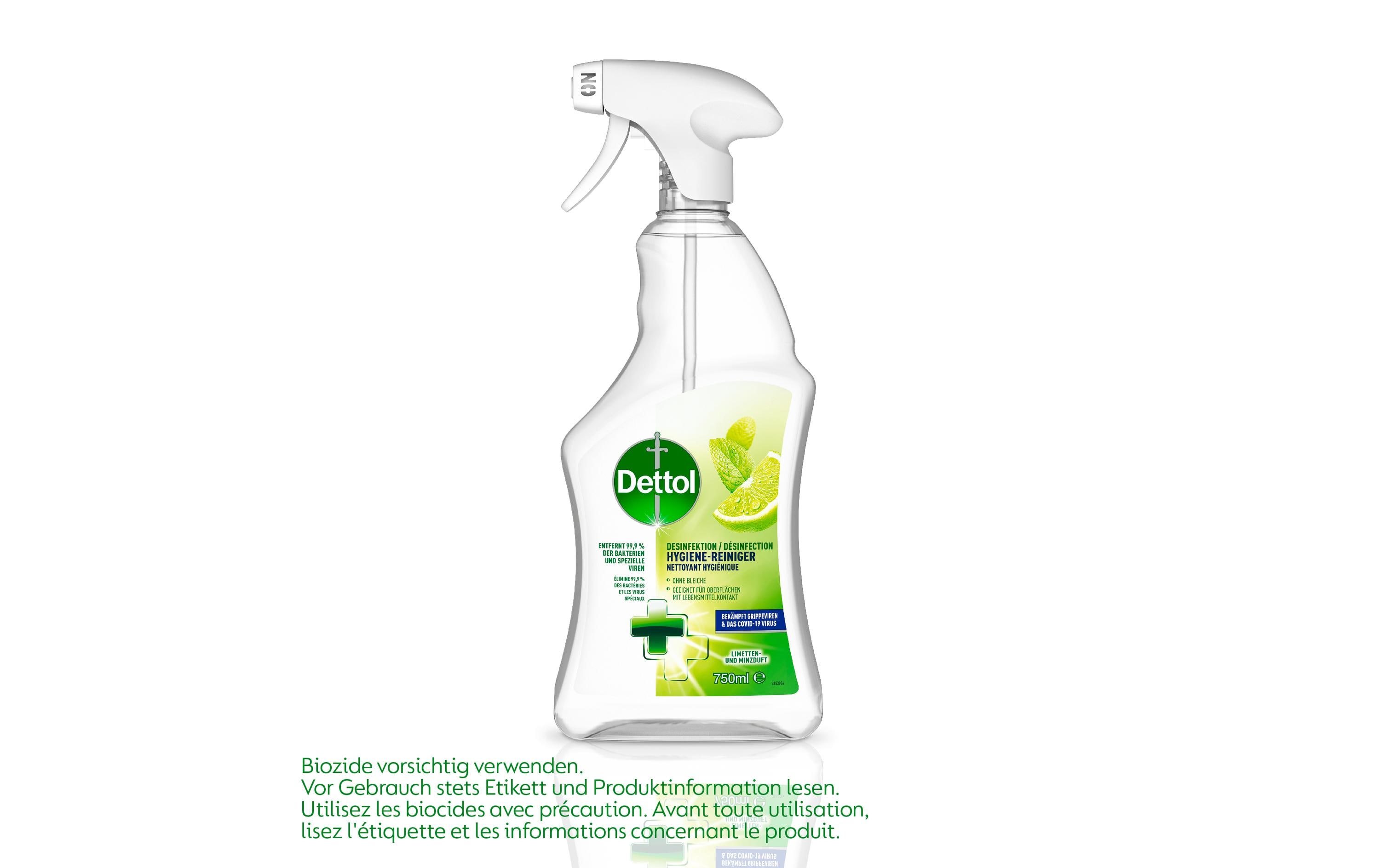 Dettol Desinfektion Hygiene-Reiniger Limetten- & Minze 750 ml Dettol Desinfektion Hygiene-Reiniger Limetten- & Minze 750 ml