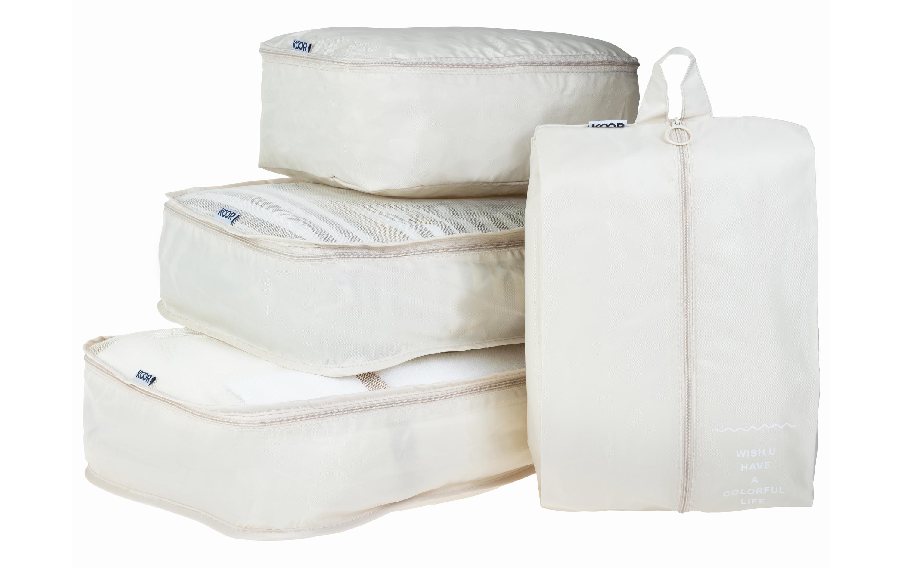 KOOR Kleiderbeutel Set Reesa, 4-teilig, Beige KOOR Kleiderbeutel Set Reesa, 4-teilig, Beige