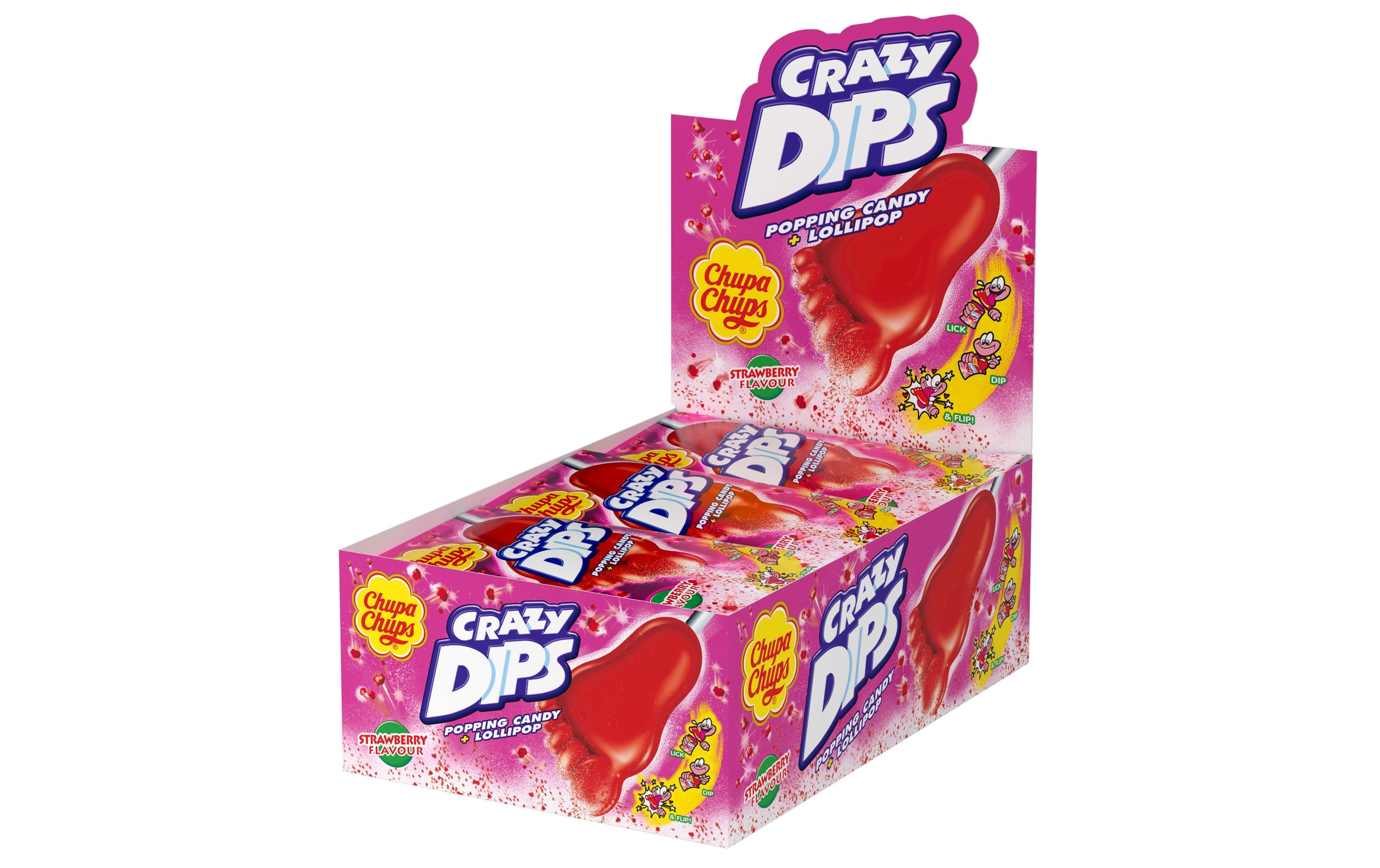 Chupa Chups Crazy Dips Erdbeer 24 x 14 g