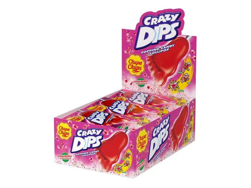Chupa Chups Crazy Dips Erdbeer 24 x 14 g Chupa Chups Crazy Dips Erdbeer 24 x 14 g