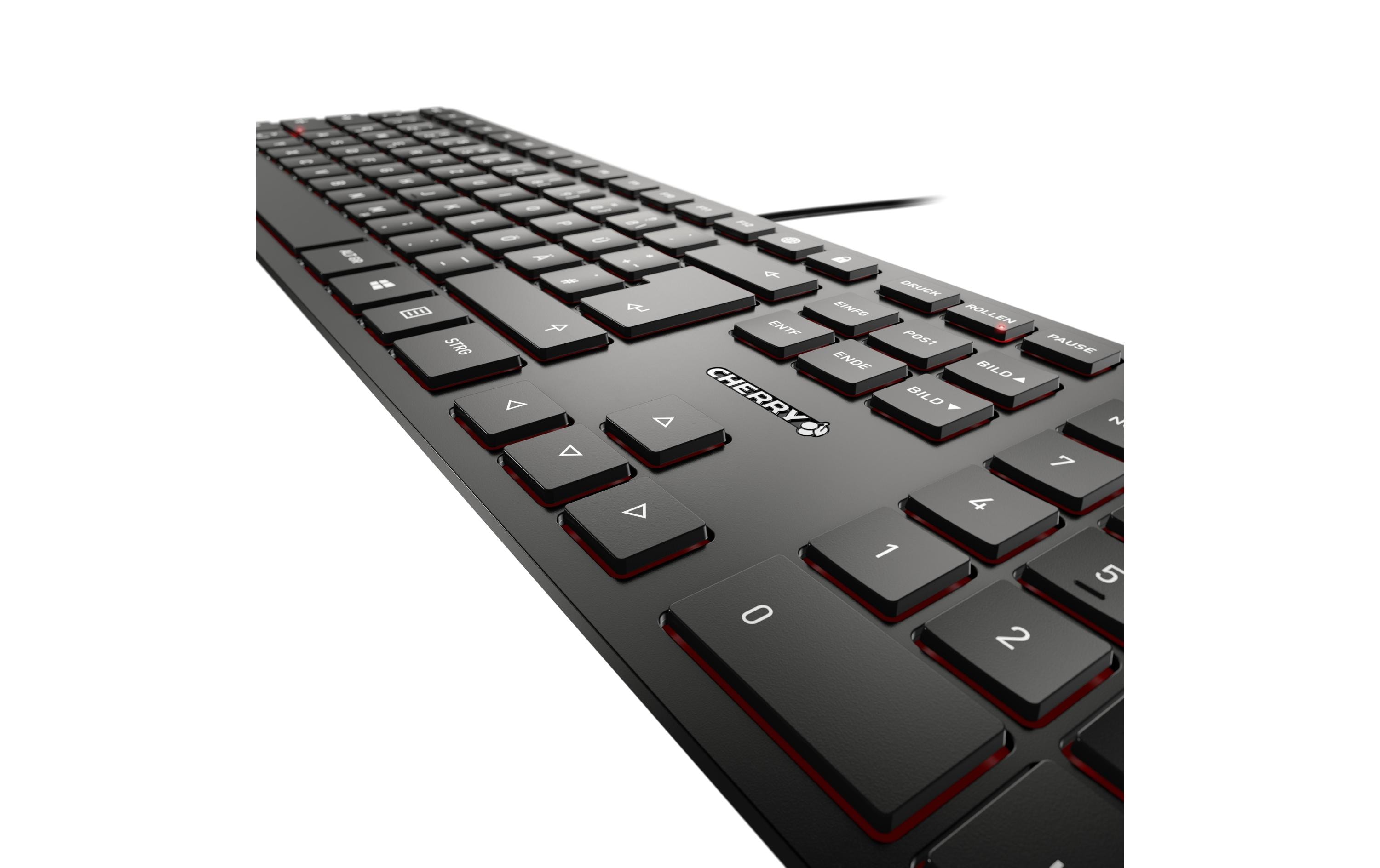 Cherry Tastatur KC 6000 Slim CH-Layout Schwarz