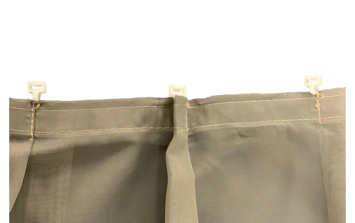 Hubatka Tagvorhang Voile mit Gleitern 200 cm x 240 cm, Creme Hubatka Tagvorhang Voile mit Gleitern 200 cm x 240 cm, Creme