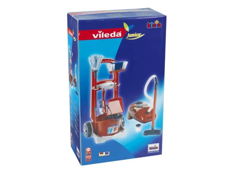 Klein-Toys Reinigungs-Spielzeug Vileda Besenwagen und Staubsauger Klein-Toys Reinigungs-Spielzeug Vileda Besenwagen und Staubsauger