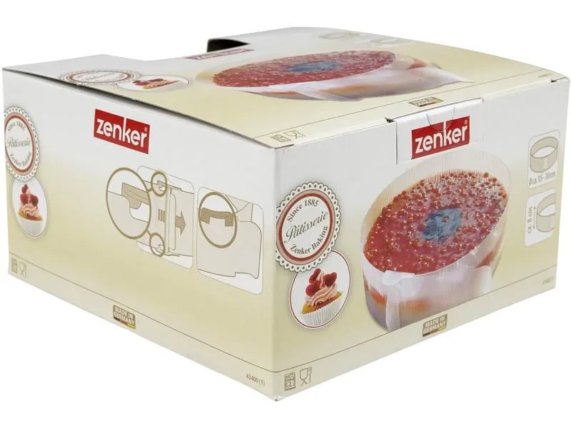 Zenker Backrahmen Weiss, Rund