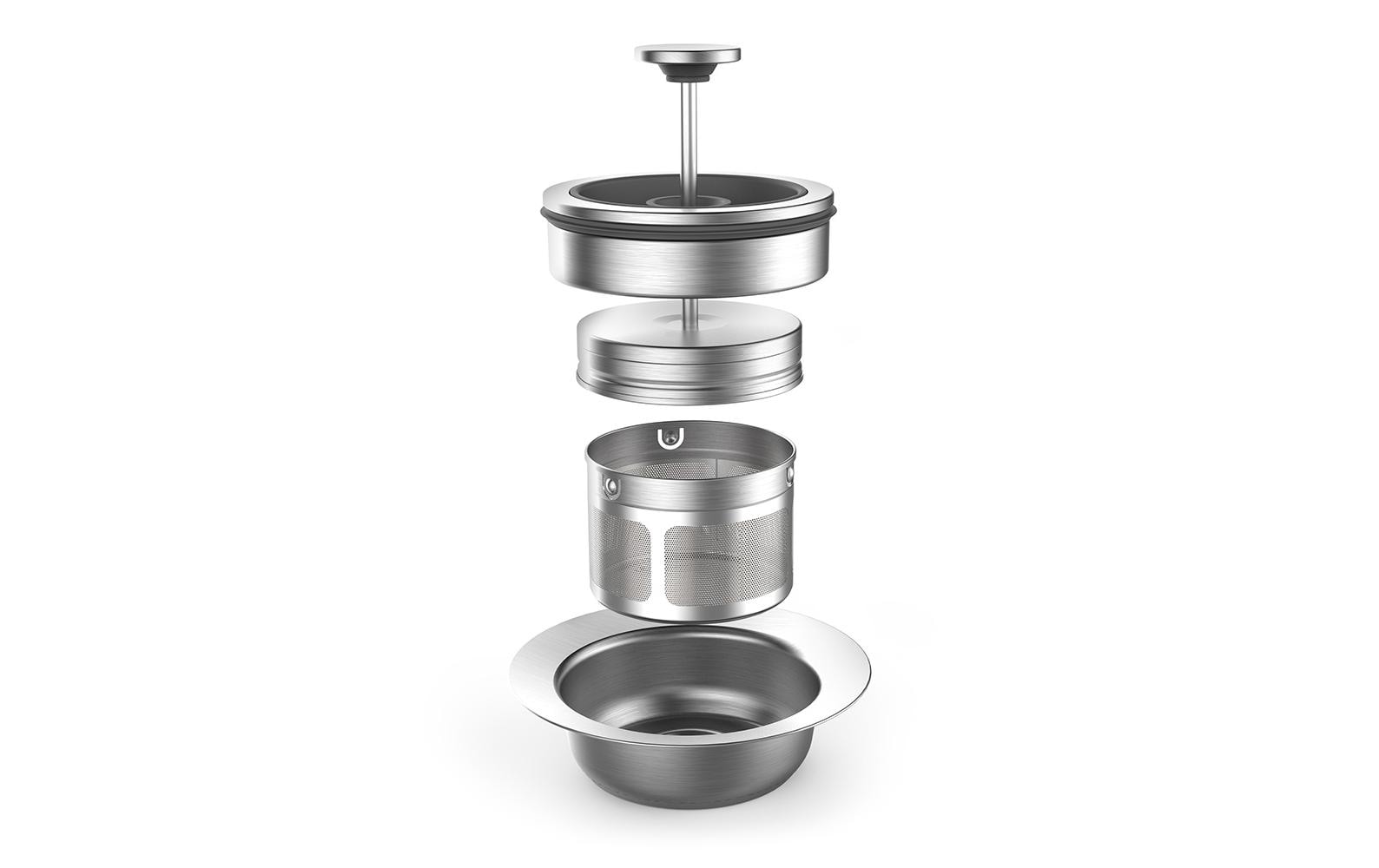 Gastroback Tee- und Wasserkocher Advanced Plus Silber