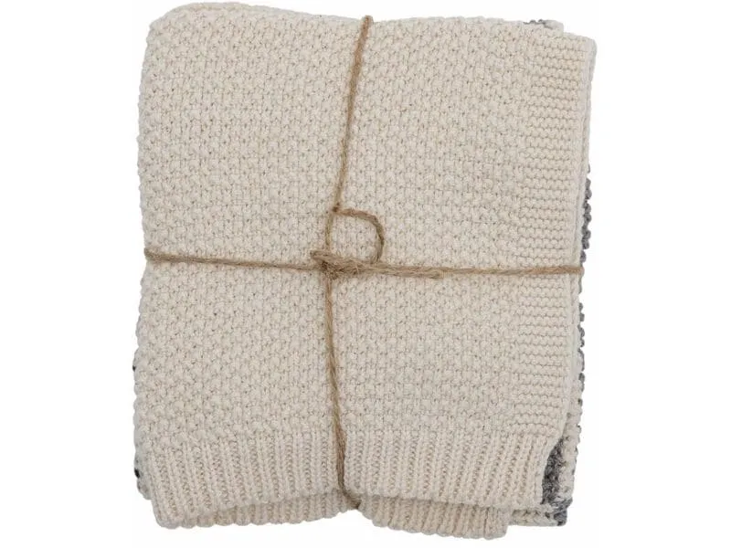 Bloomingville Abwaschlappen Odette, Baumwolle, Grau, 27 x 27 cm, 3 Stück Bloomingville Abwaschlappen Odette, Baumwolle, Grau, 27 x 27 cm, 3 Stück