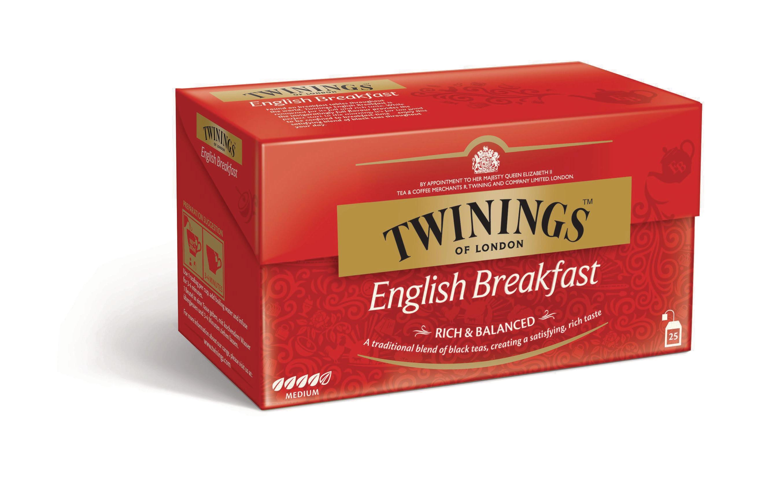 Twinings Teebeutel English Breakfast 25 Stück