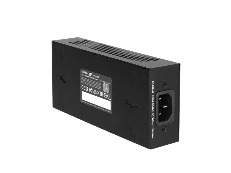 Edimax Pro PoE+ Injector GP-201IT 30 Watt Edimax Pro PoE+ Injector GP-201IT 30 Watt