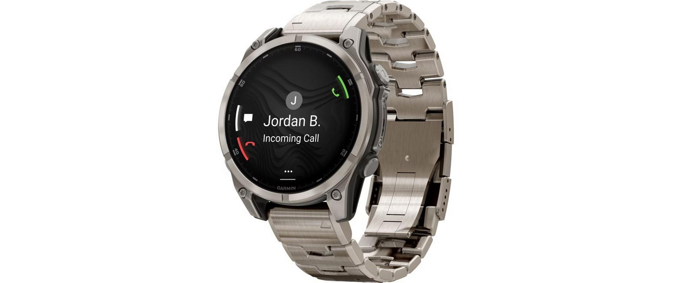 GARMIN Sportuhr Fenix 8 AMOLED Sapphire, 47 mm Titan