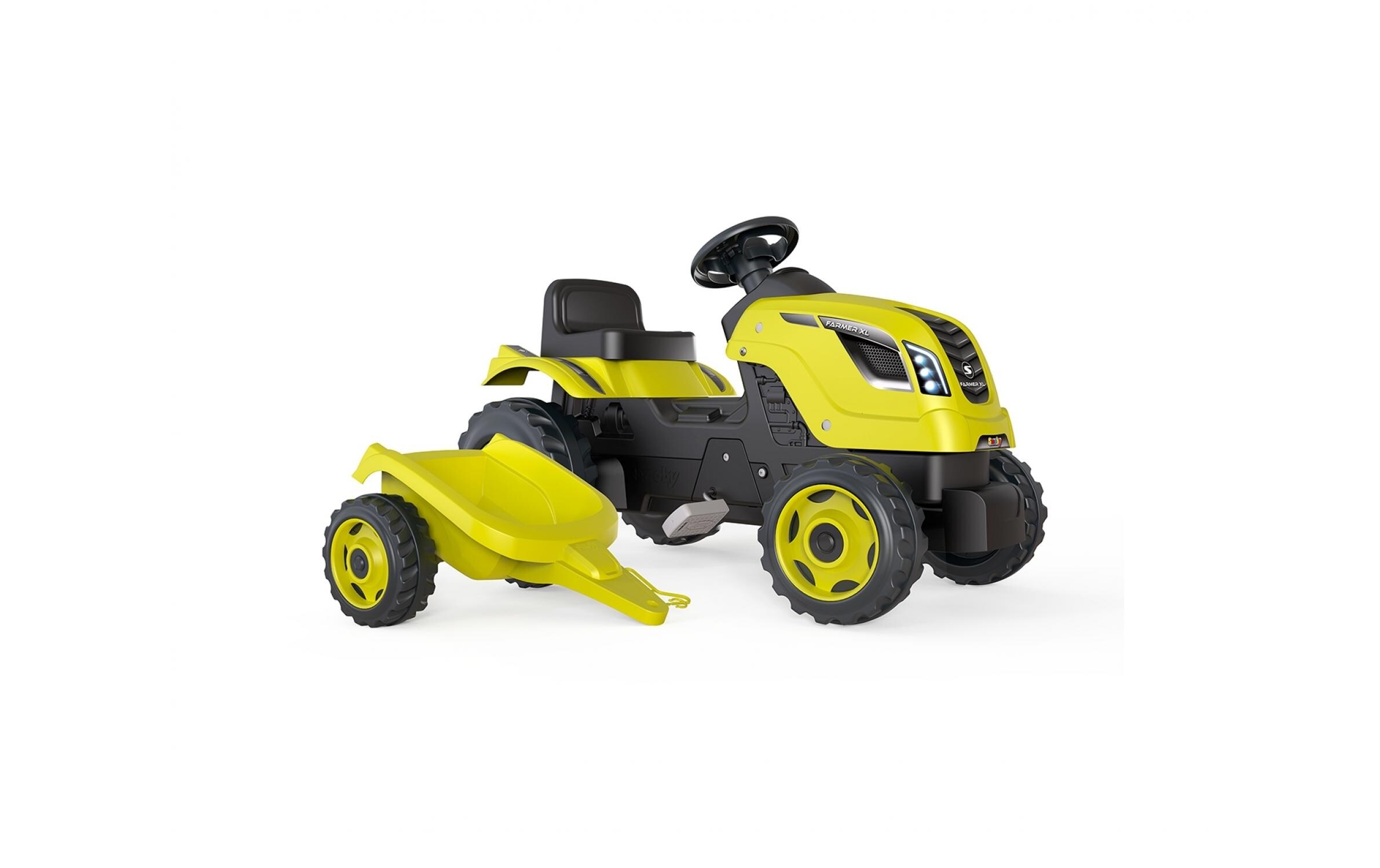 Smoby Traktor Farmer XL mit Anhänger Grün