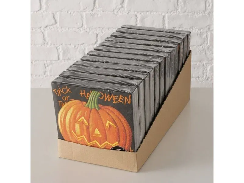 Boltze Servietten Pumpkin 16.5 x 16.5 cm, 20 Stück