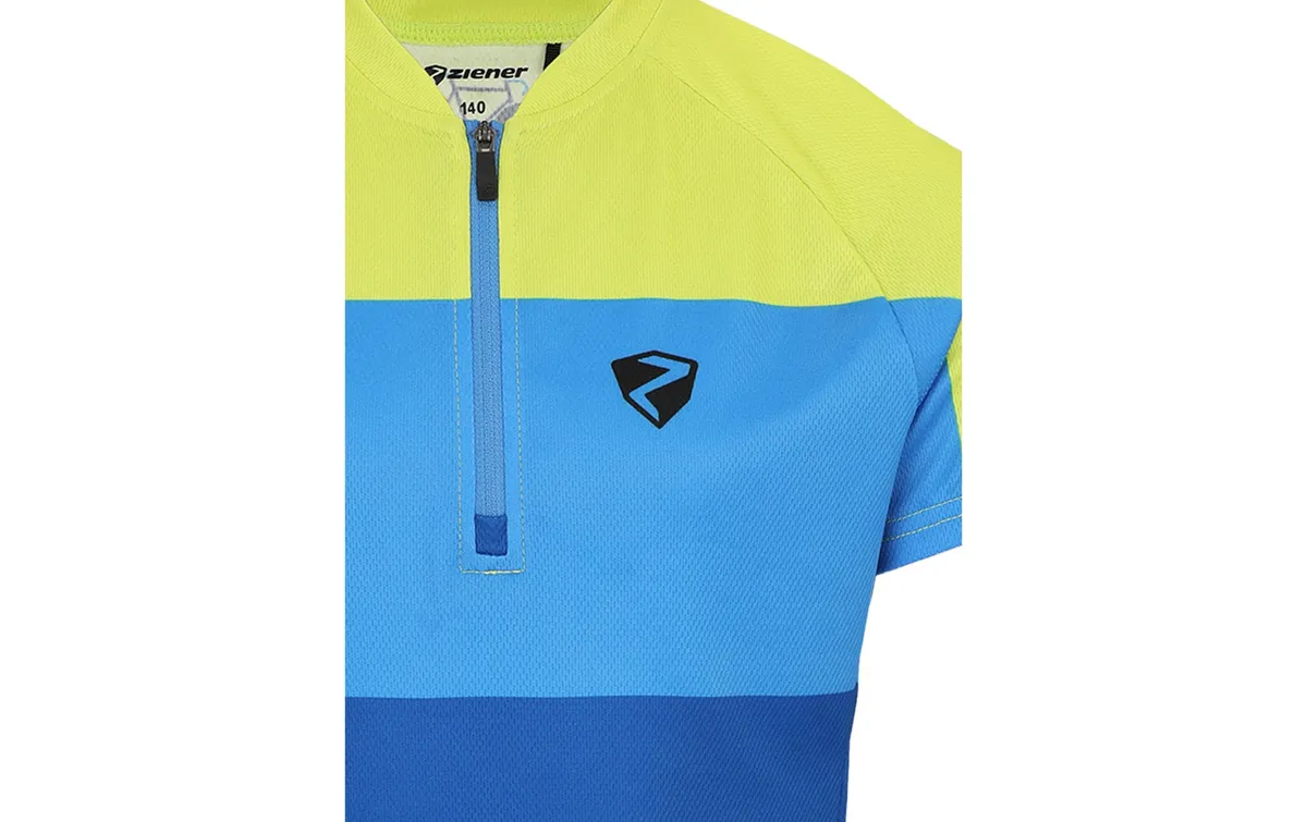 Ziener Velotrikot NESTEL-Z Junior Unisex Blue Bitter Lemon, Gr. 140 Ziener Velotrikot NESTEL-Z Junior Unisex Blue Bitter Lemon, Gr. 140