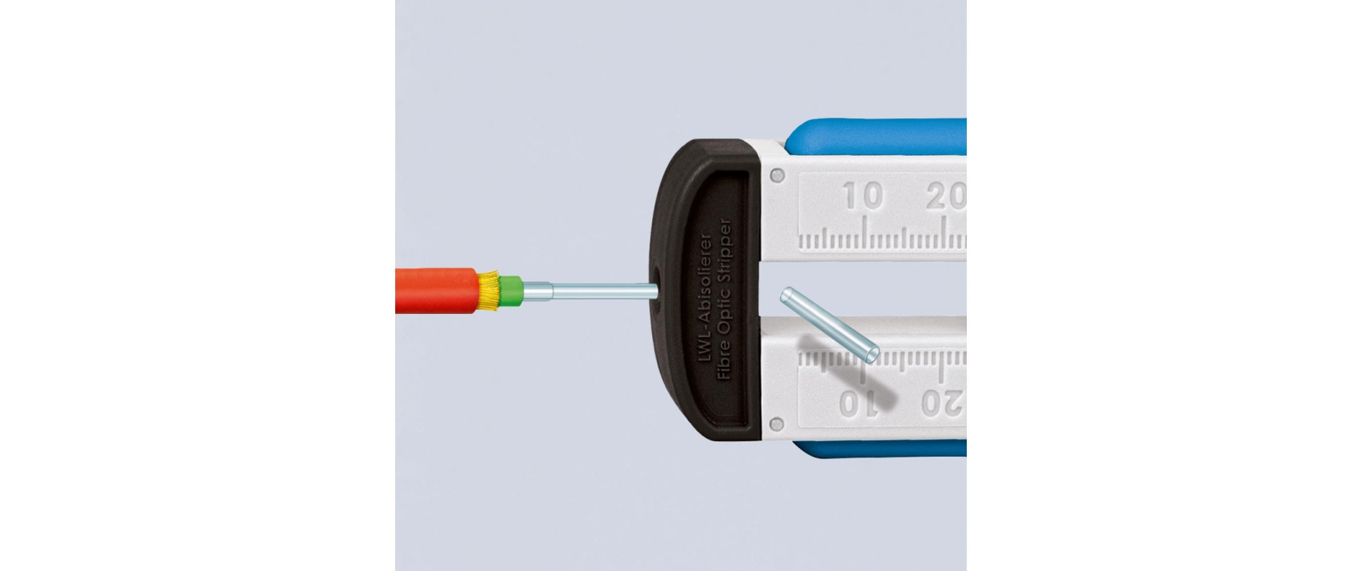 Knipex Abisolierwerkzeug für Glasfaserkabel 190 mm, Ø 0.125 mm Knipex Abisolierwerkzeug für Glasfaserkabel 190 mm, Ø 0.125 mm
