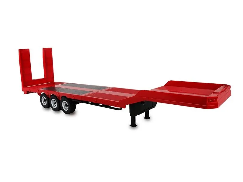 Amewi Tieflader-Sattelauflieger Dreiachser für Scania 1:18 rot Amewi Tieflader-Sattelauflieger Dreiachser für Scania 1:18 rot