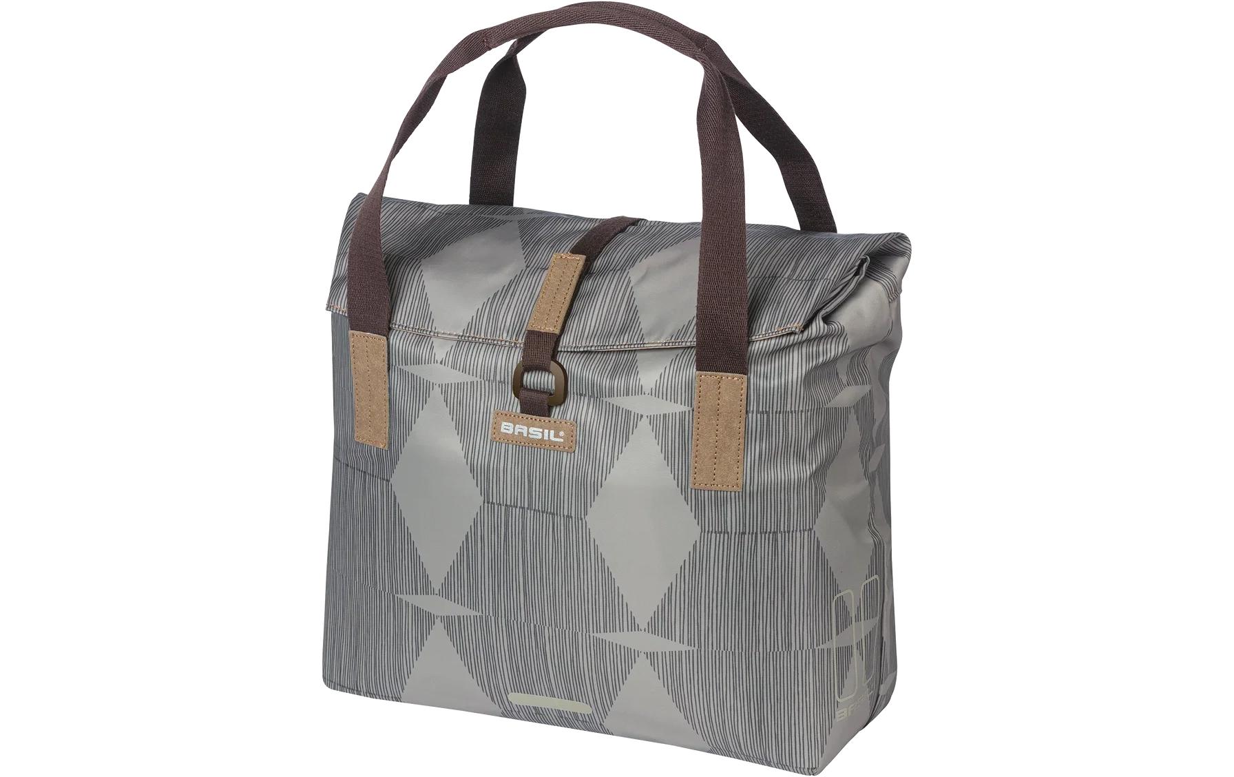 BASIL Gepäckträgertasche Elegance, 20-26 l, beige/grau