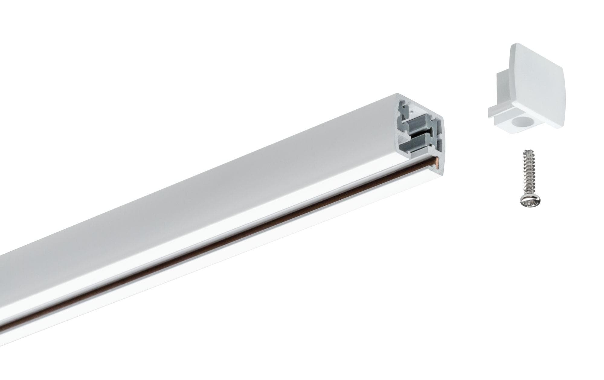 Paulmann Endkappe URail Universal, Weiss, 2er Paulmann Endkappe URail Universal, Weiss, 2er