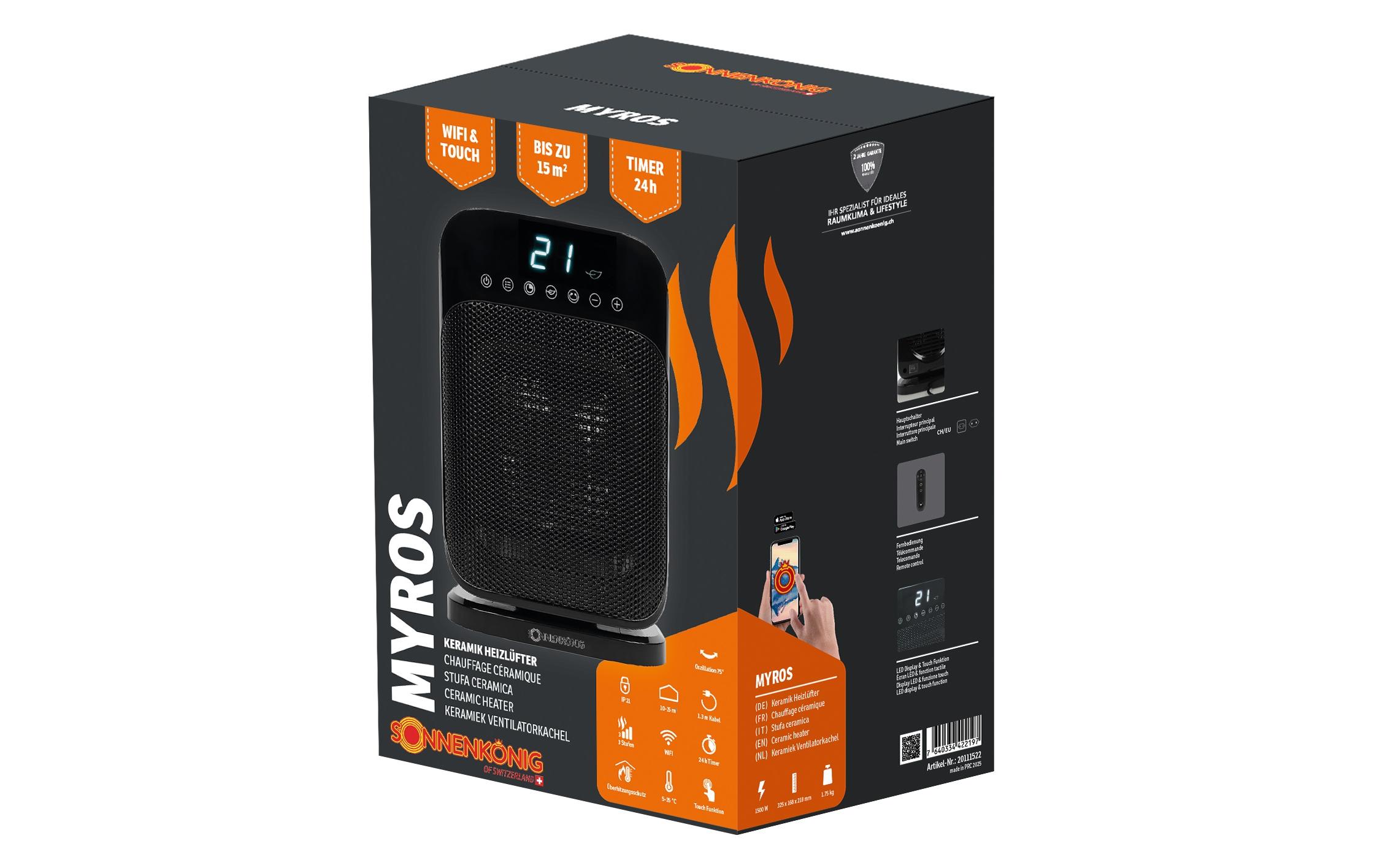 Sonnenkönig Keramik-Heizer Myros 1500 W