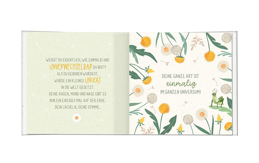 Grafik Werkstatt Minibuch Schön, dass es dich gibt