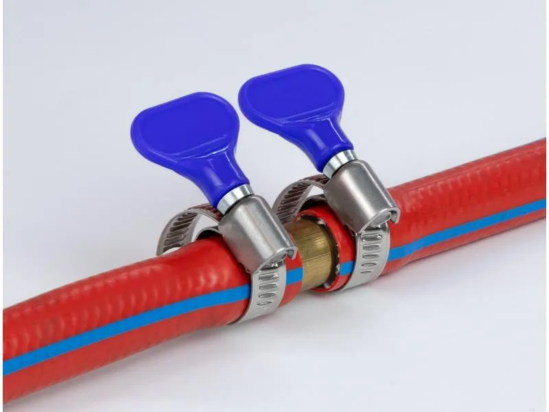 Delock Schlauchschellen-Set Edelstahl 400 SS 10-16 mm, Blau 5 Stück Delock Schlauchschellen-Set Edelstahl 400 SS 10-16 mm, Blau 5 Stück