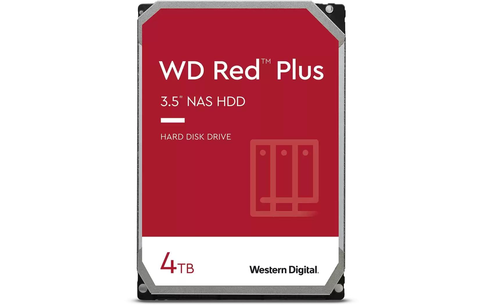 Western Digital Harddisk WD Red Plus 3.5 SATA 4 TB