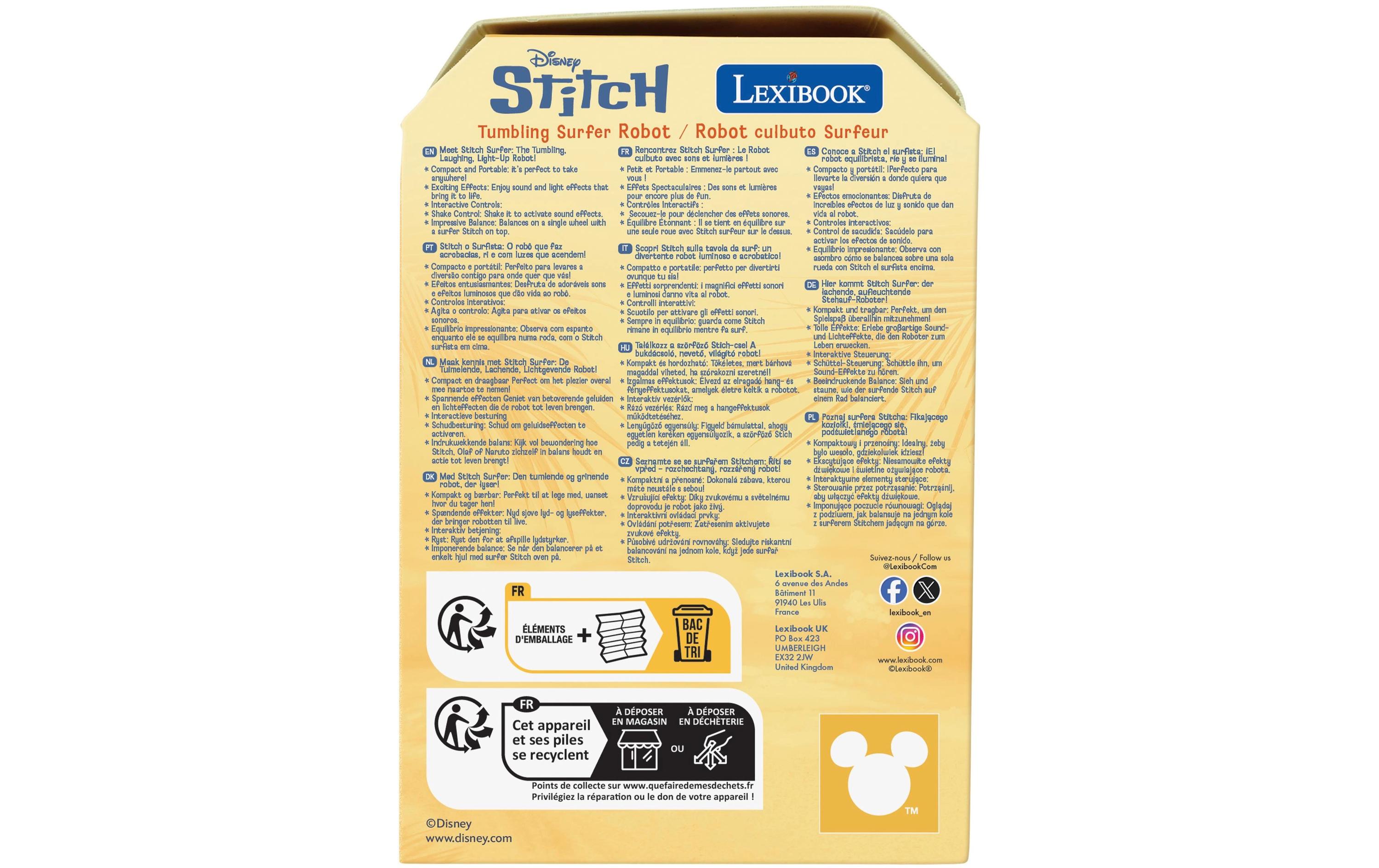 Lexibook Roboter Stitch Powerman Surfing Buddy Blau