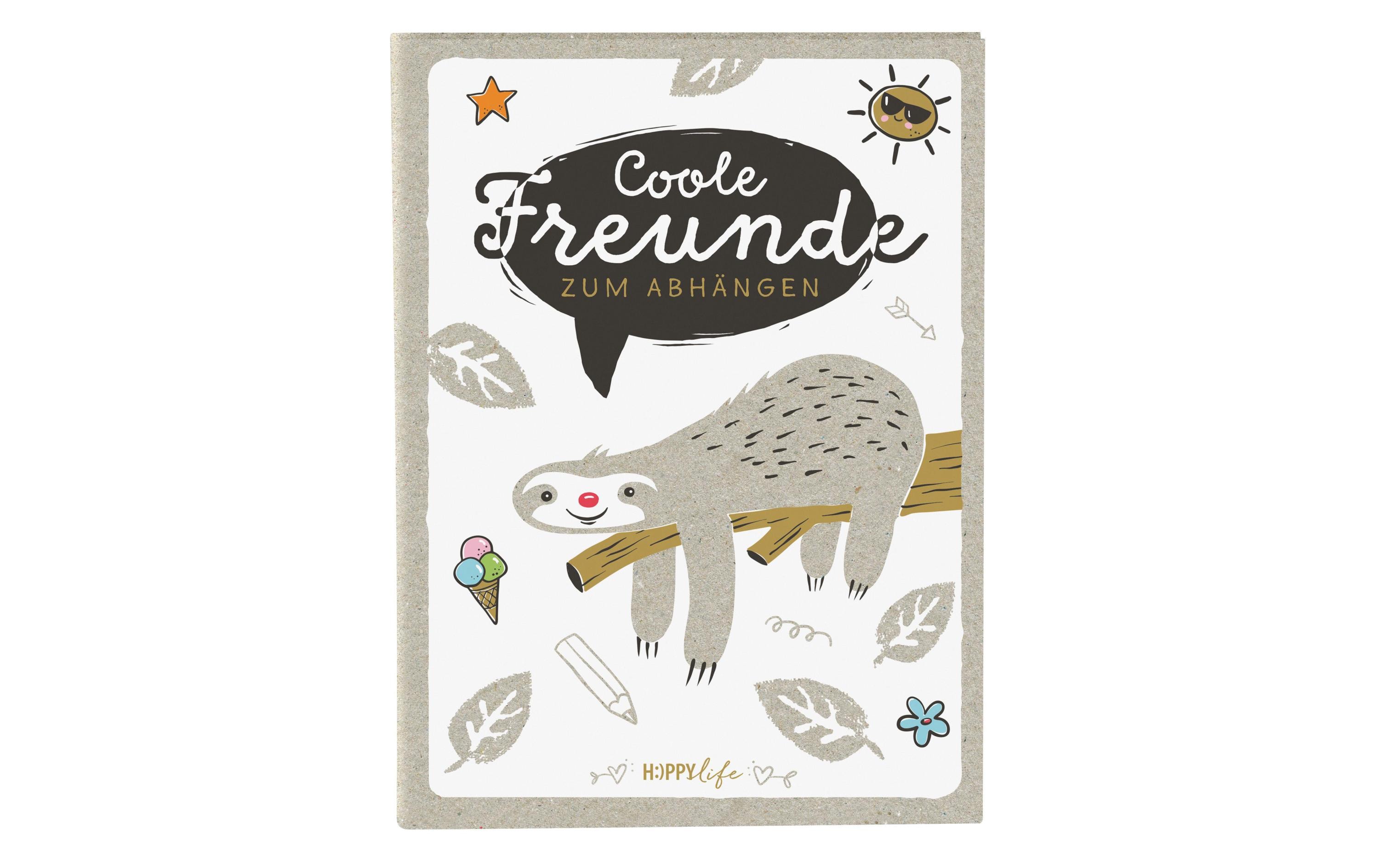 Goldbuch Freundebuch Happylife Faultier Goldbuch Freundebuch Happylife Faultier