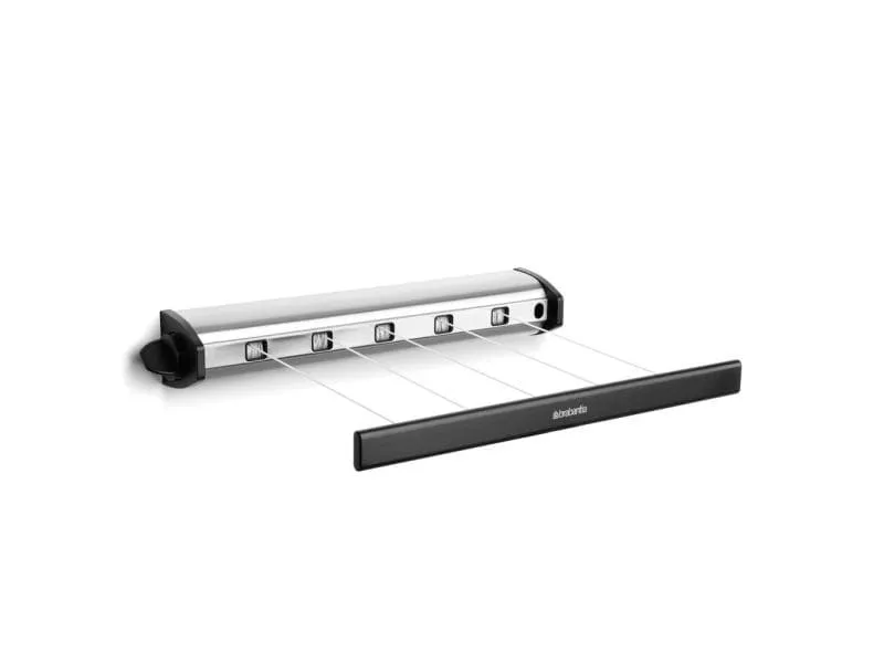Brabantia Wandtrockner Pull-Out 4.4 m, Schwarz Brabantia Wandtrockner Pull-Out 4.4 m, Schwarz