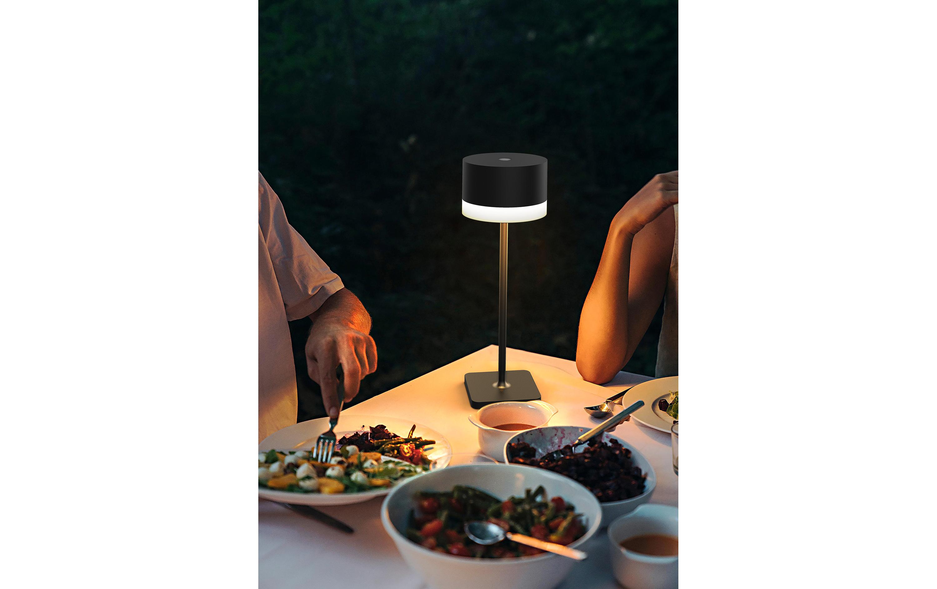 Schönenberger Akku-Tischleuchte Surya, USB-C, 37 cm, Schwarz