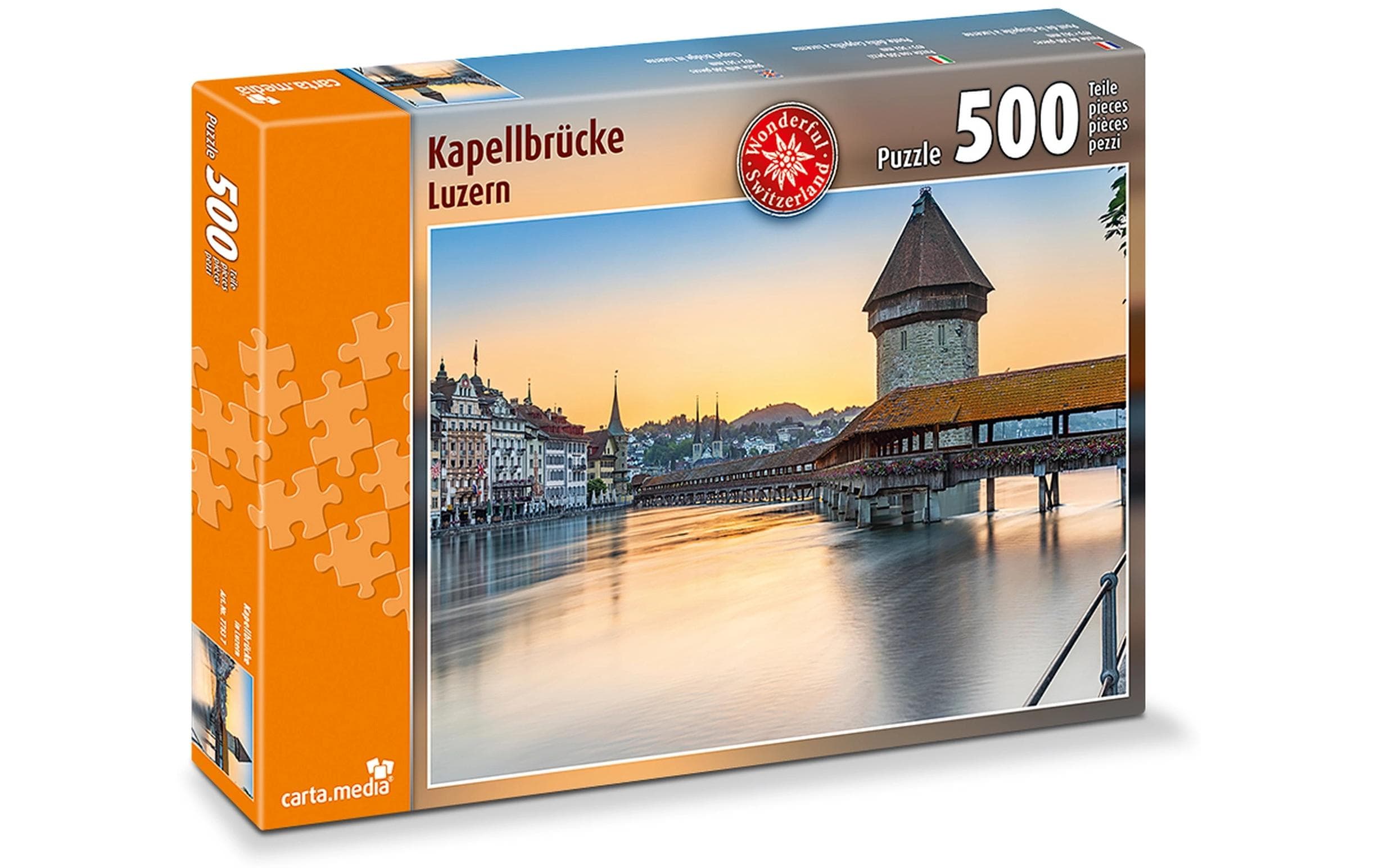 Carta.Media Puzzle Kapellbrücke Luzern