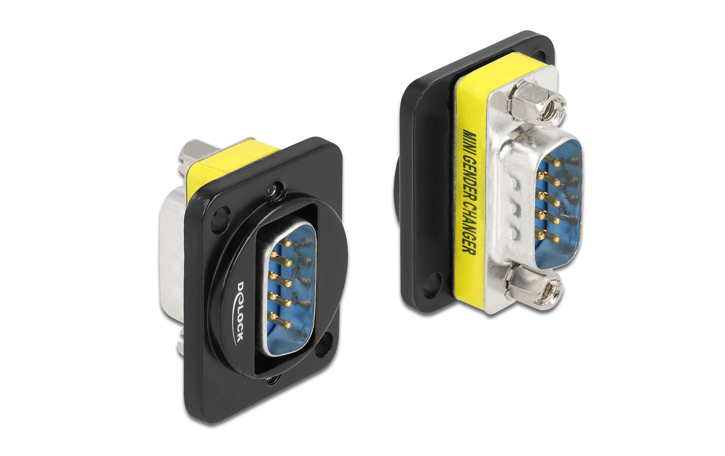 Delock D-Typ Modul DB9 Stecker zu DB9 Stecker 0 m