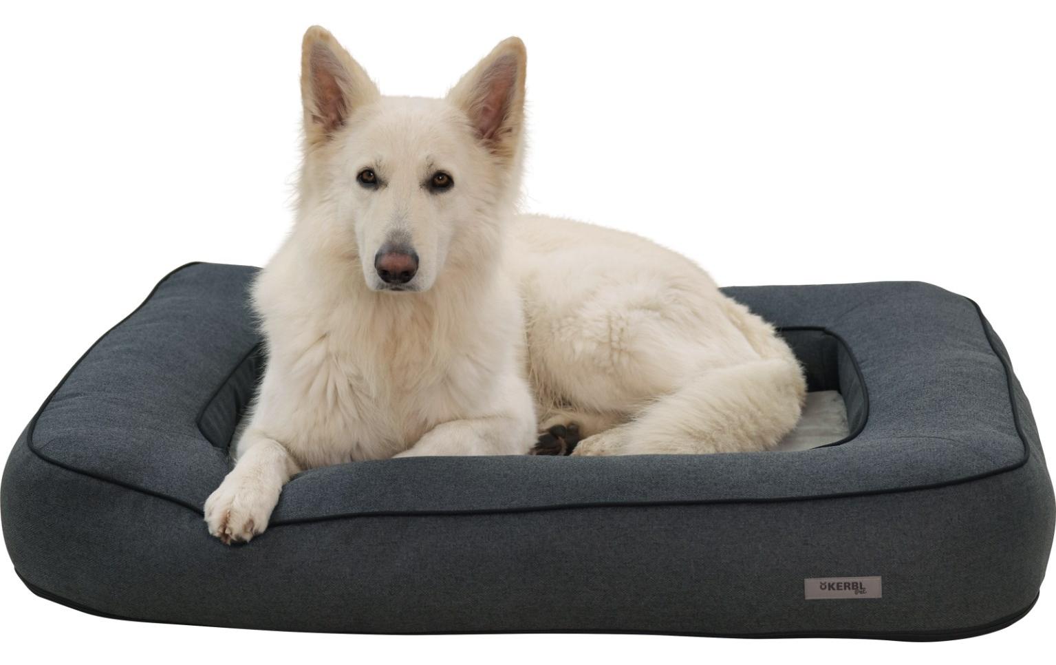 Kerbl Hunde-Bett Platin Ortho eckig M, Grau