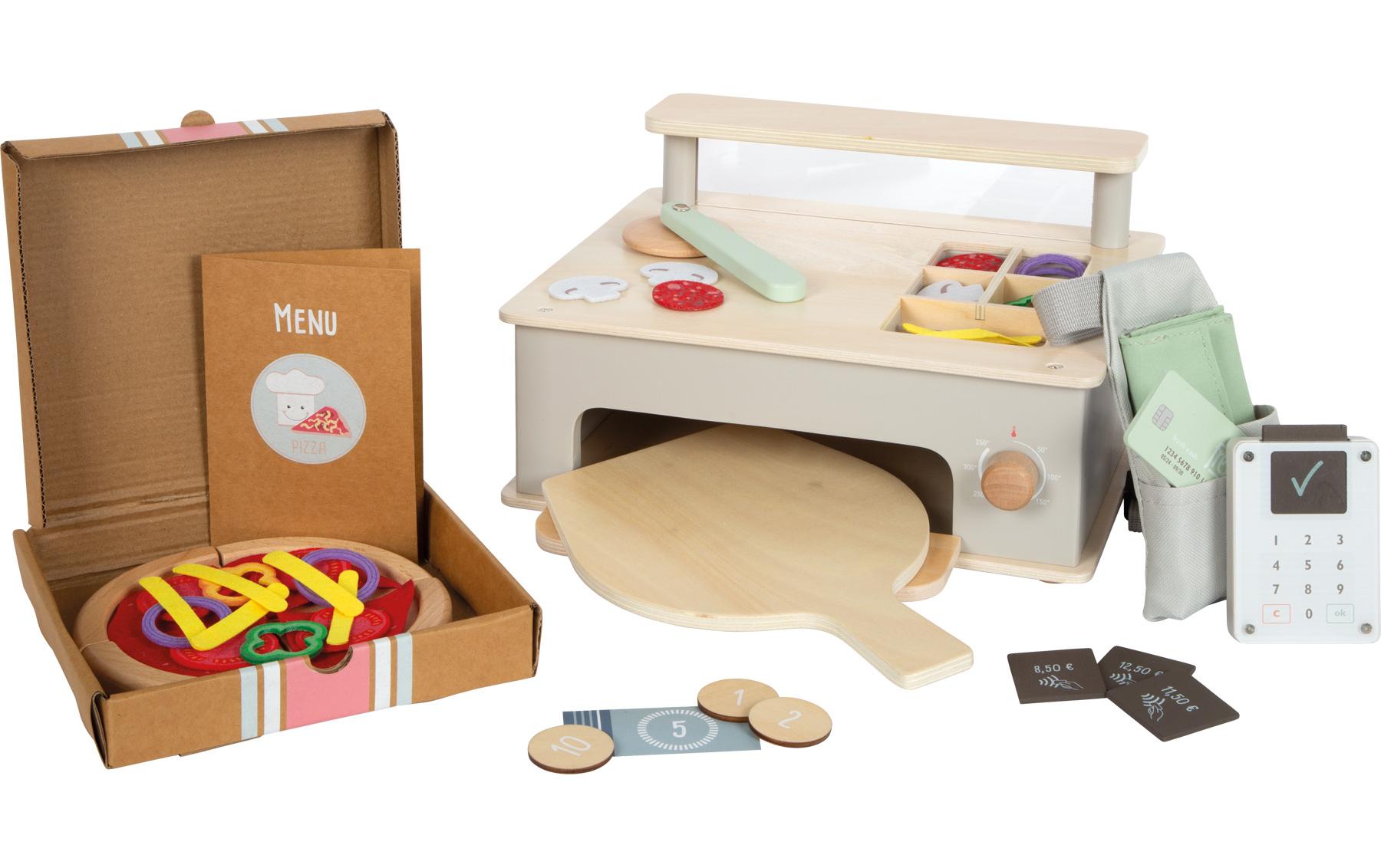 small foot Spiel-Lebensmittel Pizzeria-Set