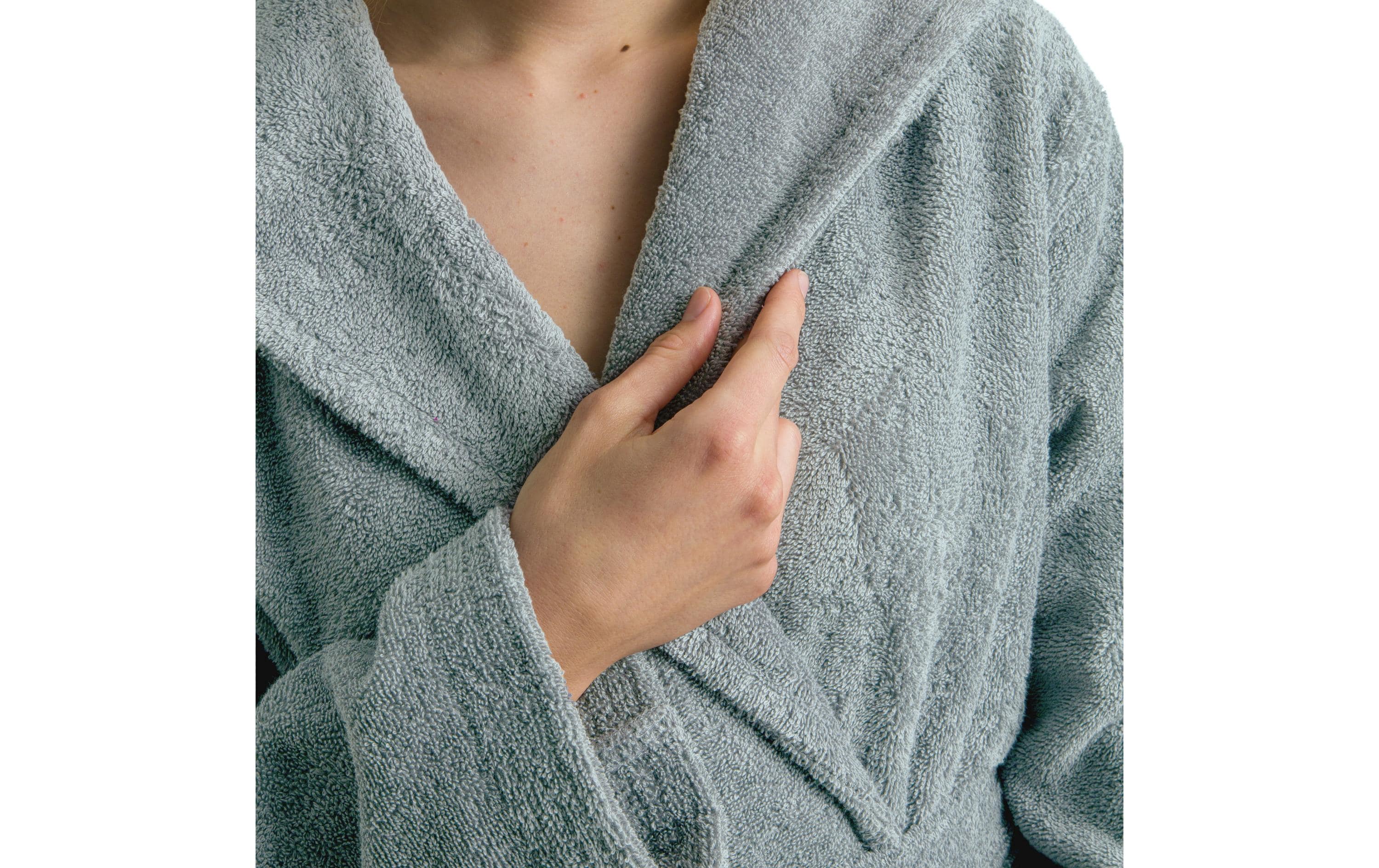 Möve Bademantel Superwuschel L, Grün