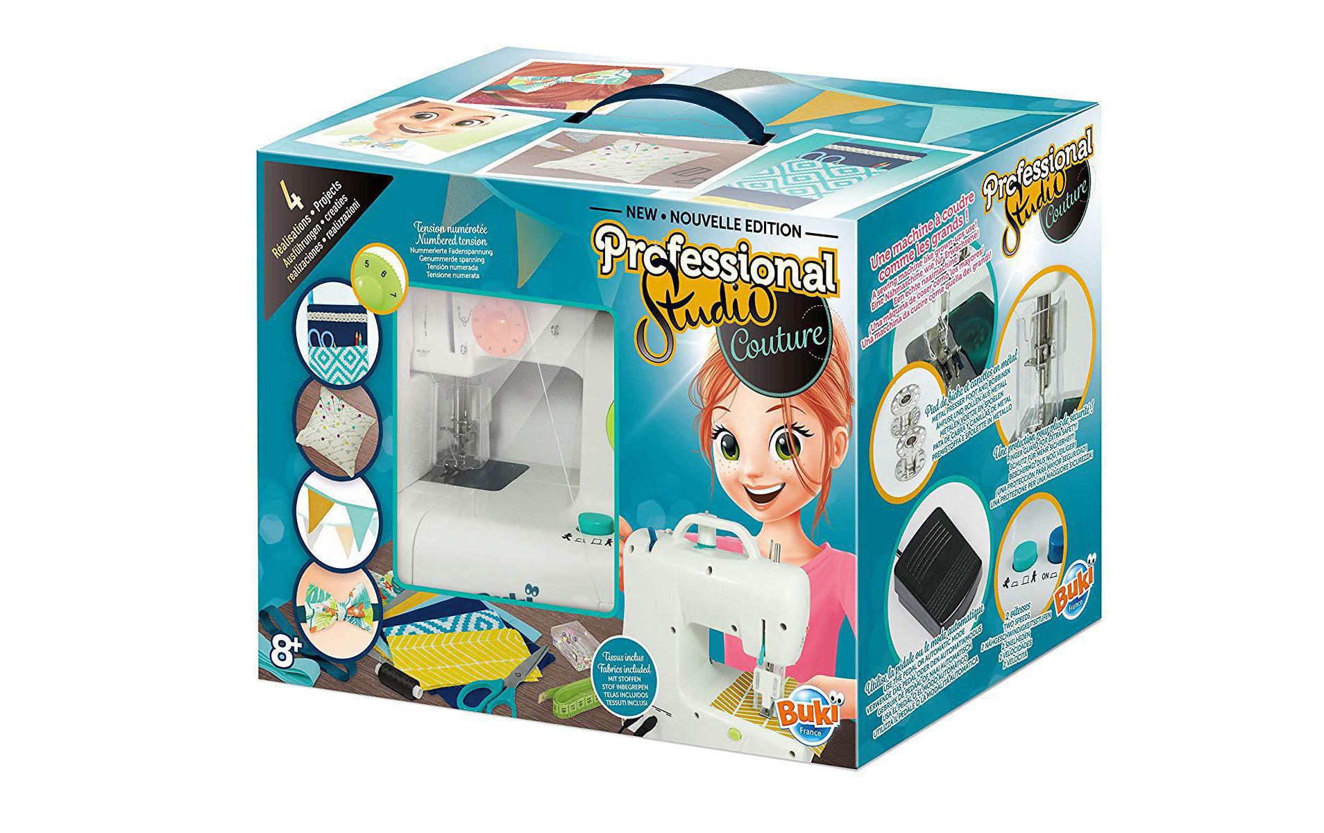Buki Spiel-Nähset Professional Studio Nähmaschine