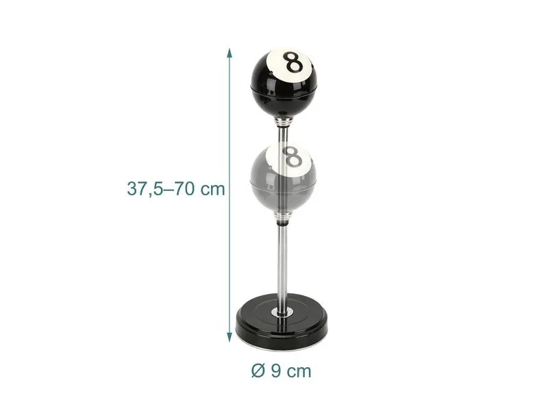 relaxdays Standaschenbecher Schwarz/Silber/Weiss relaxdays Standaschenbecher Schwarz/Silber/Weiss
