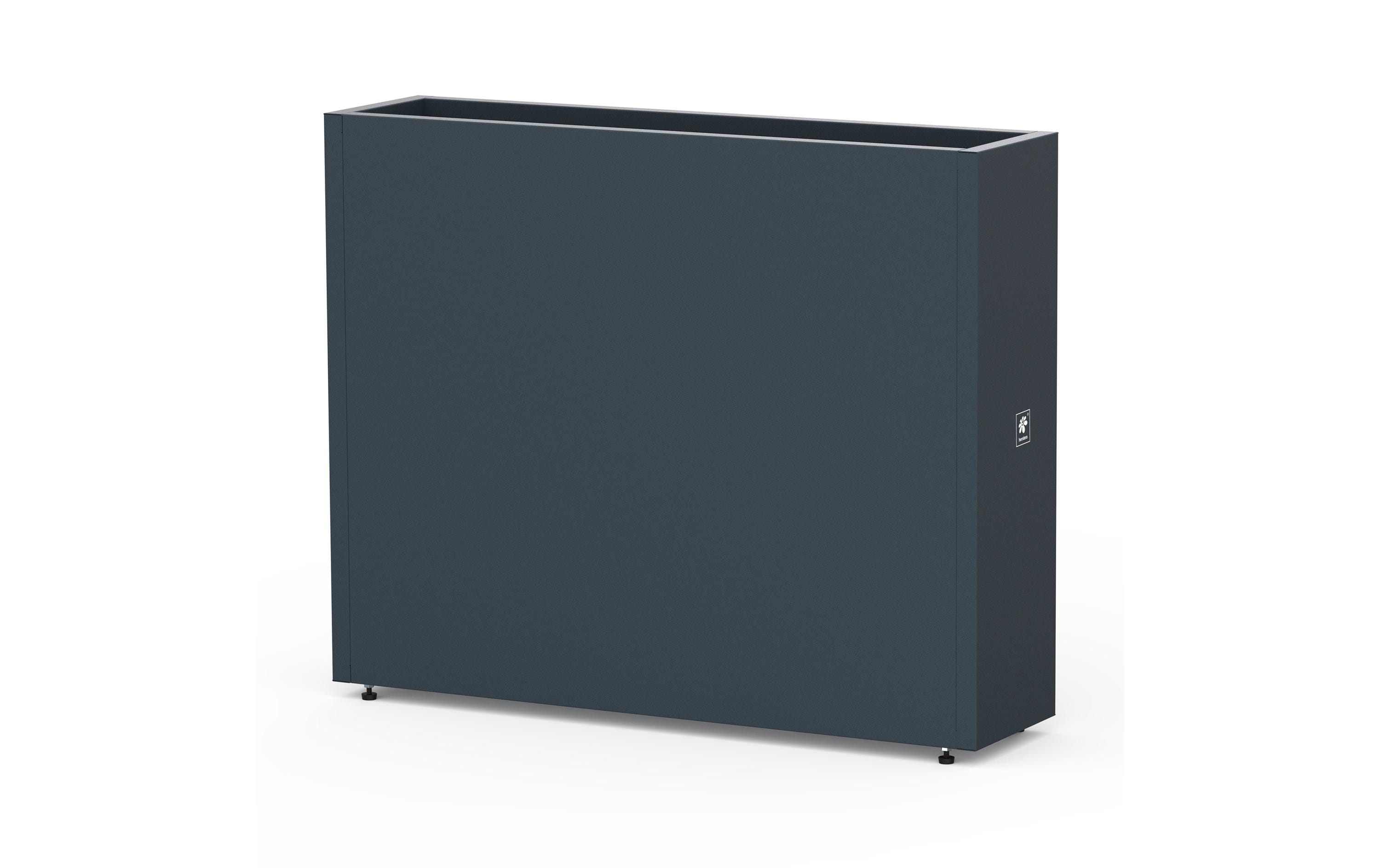 Herstera Pflanzentrog Planter Divider 25, 100x25x80 cm, Anthrazit