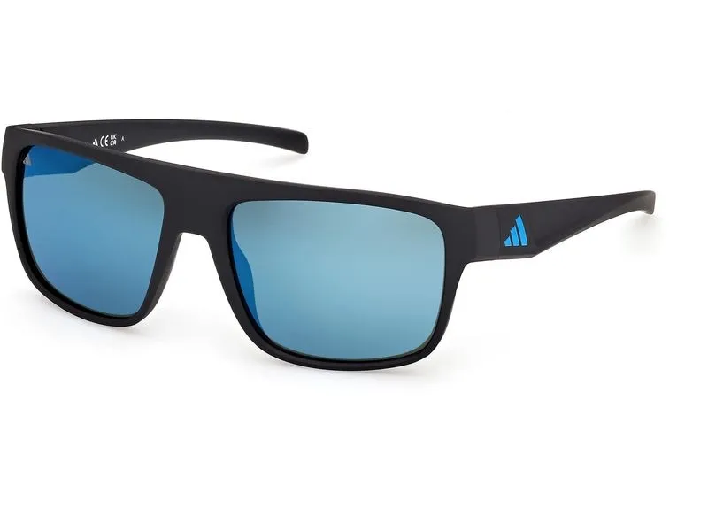 adidas ES0003 Sport Sonnenbrille Matte Black, Blue adidas ES0003 Sport Sonnenbrille Matte Black, Blue