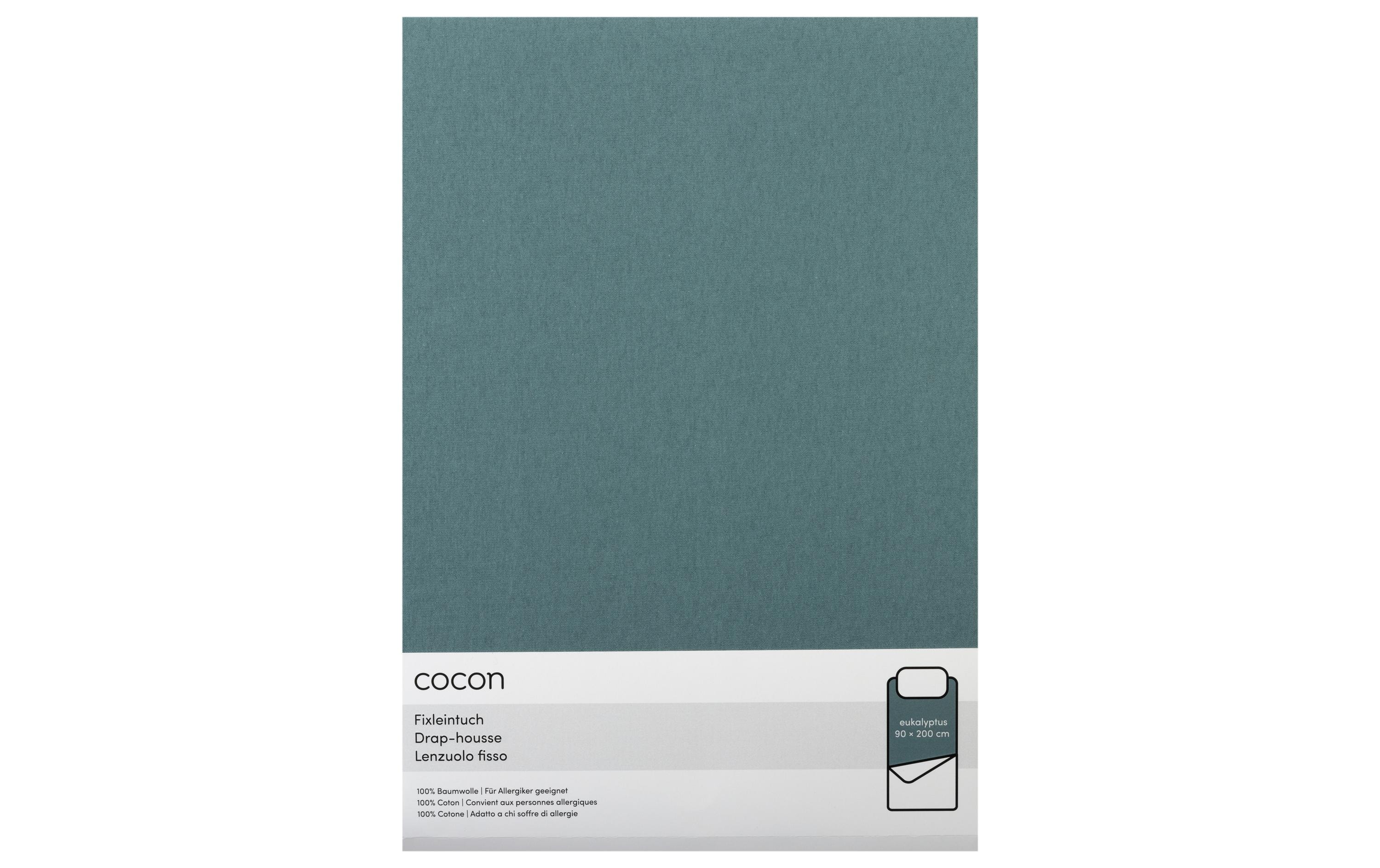 COCON Fixleintuch 90-100 x 200 cm, Eukalyptus