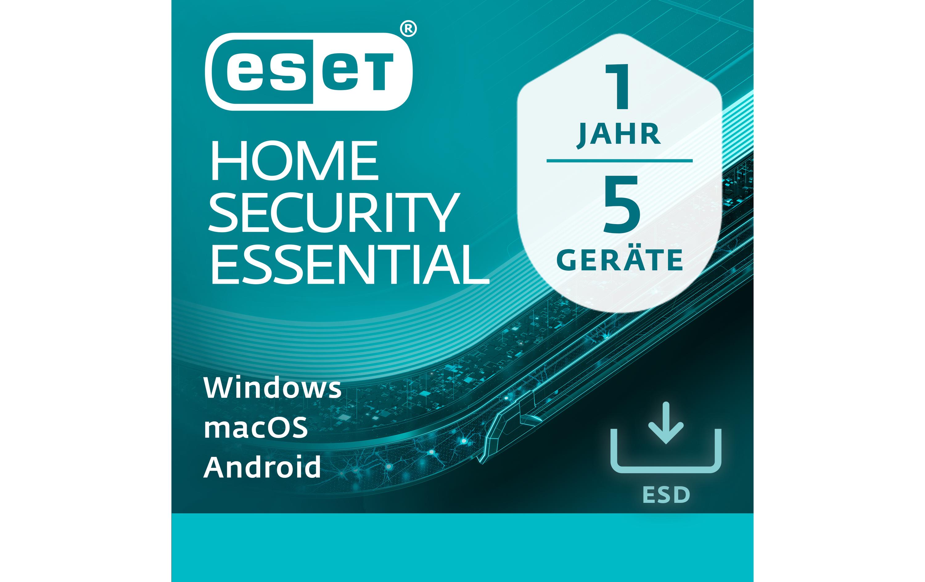 ESET HOME Security Essential ESD, Vollversion, 5 User, 1 Jahr ESET HOME Security Essential ESD, Vollversion, 5 User, 1 Jahr