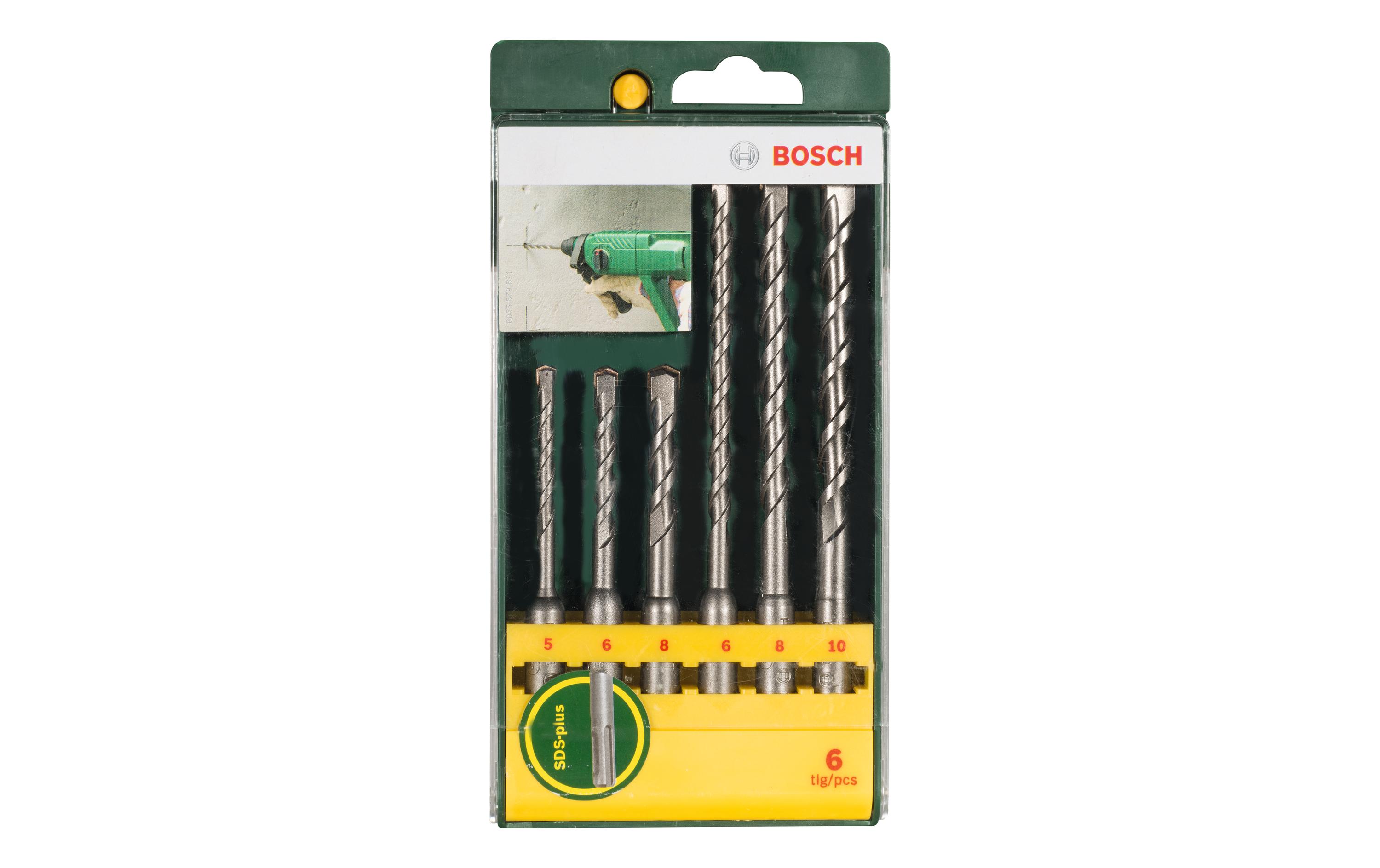 Bosch Hammerbohrer-Set SDS plus, 6-teilig Bosch Hammerbohrer-Set SDS plus, 6-teilig