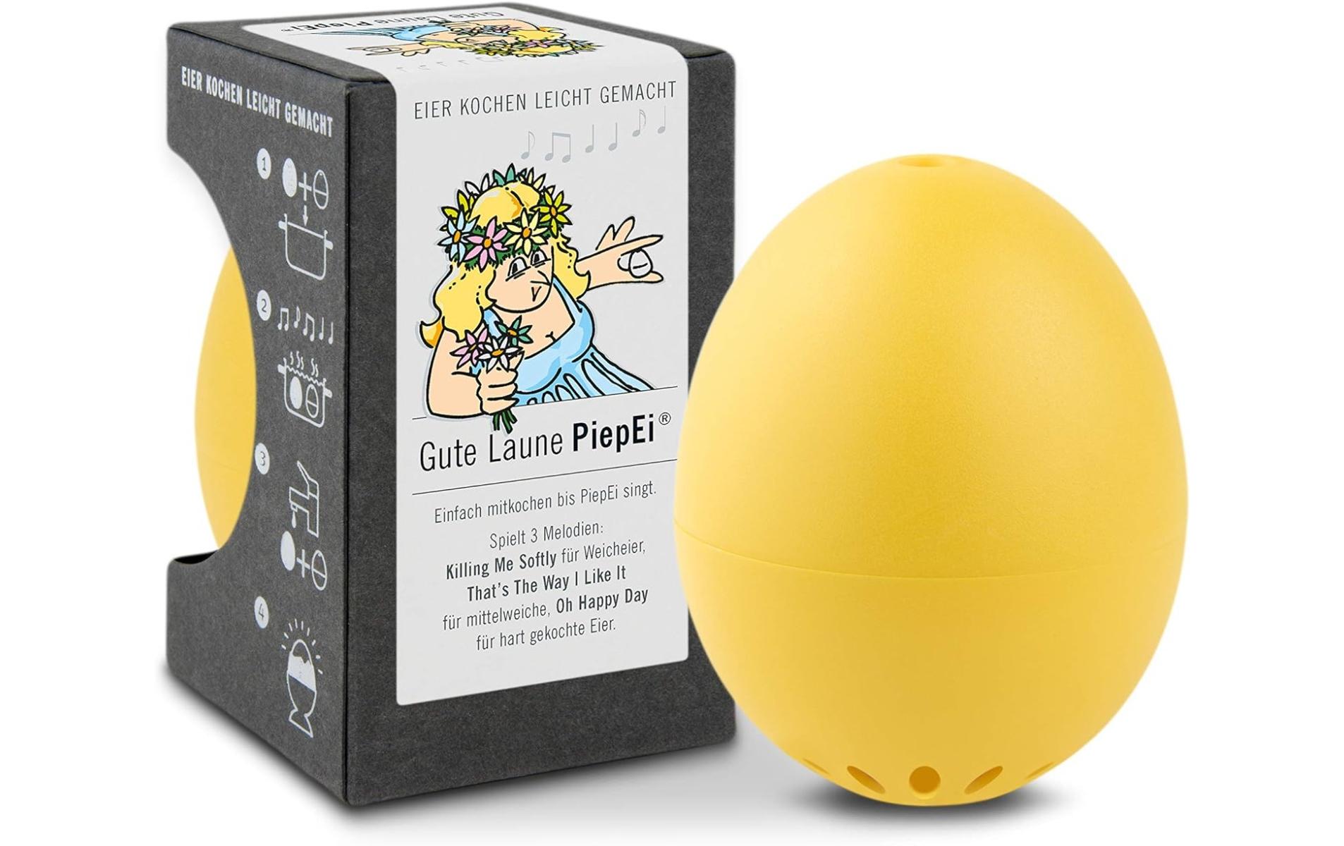 PiepEi Küchentimer Singende Eieruhr Gute Laune, Gelb