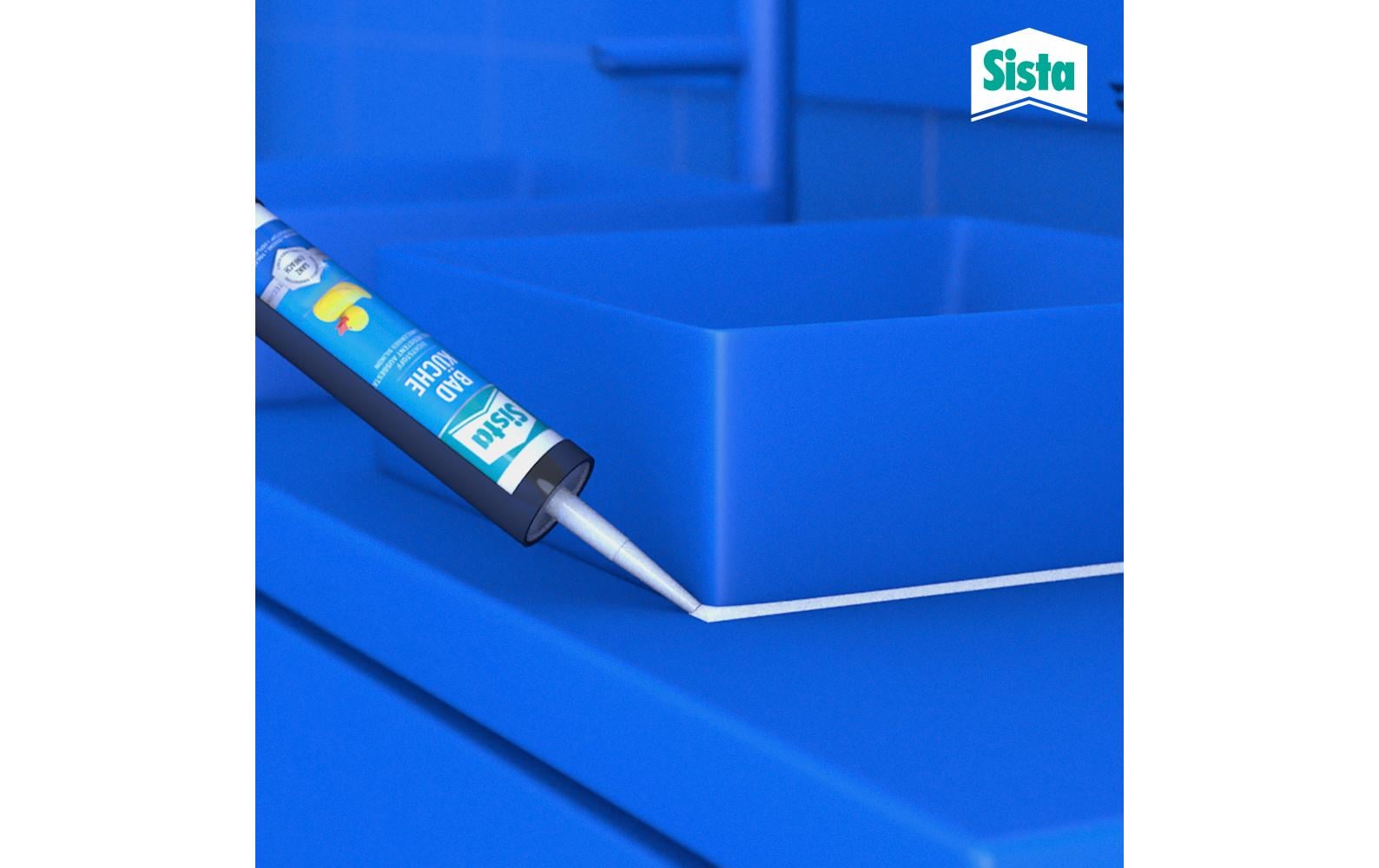 Sista Dichtmasse Bad & Küche 280 ml, Grau