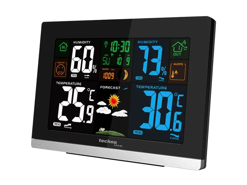 Technoline Wetterstation WS 6462 Schwarz