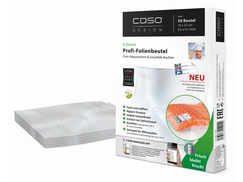 Caso Vakuumierbeutel 50 Stück Caso Vakuumierbeutel 50 Stück