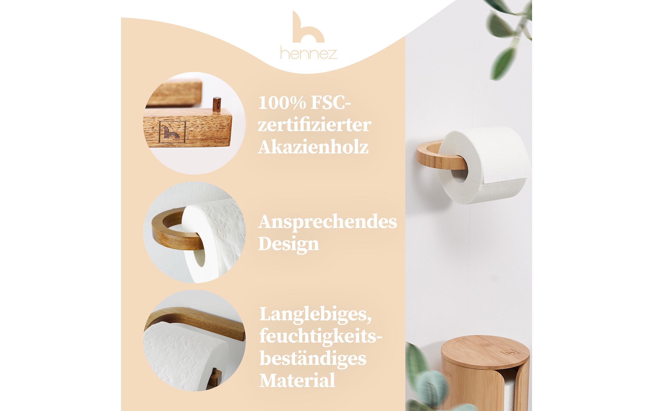 Hennez Toilettenpapierhalter Evan Nature