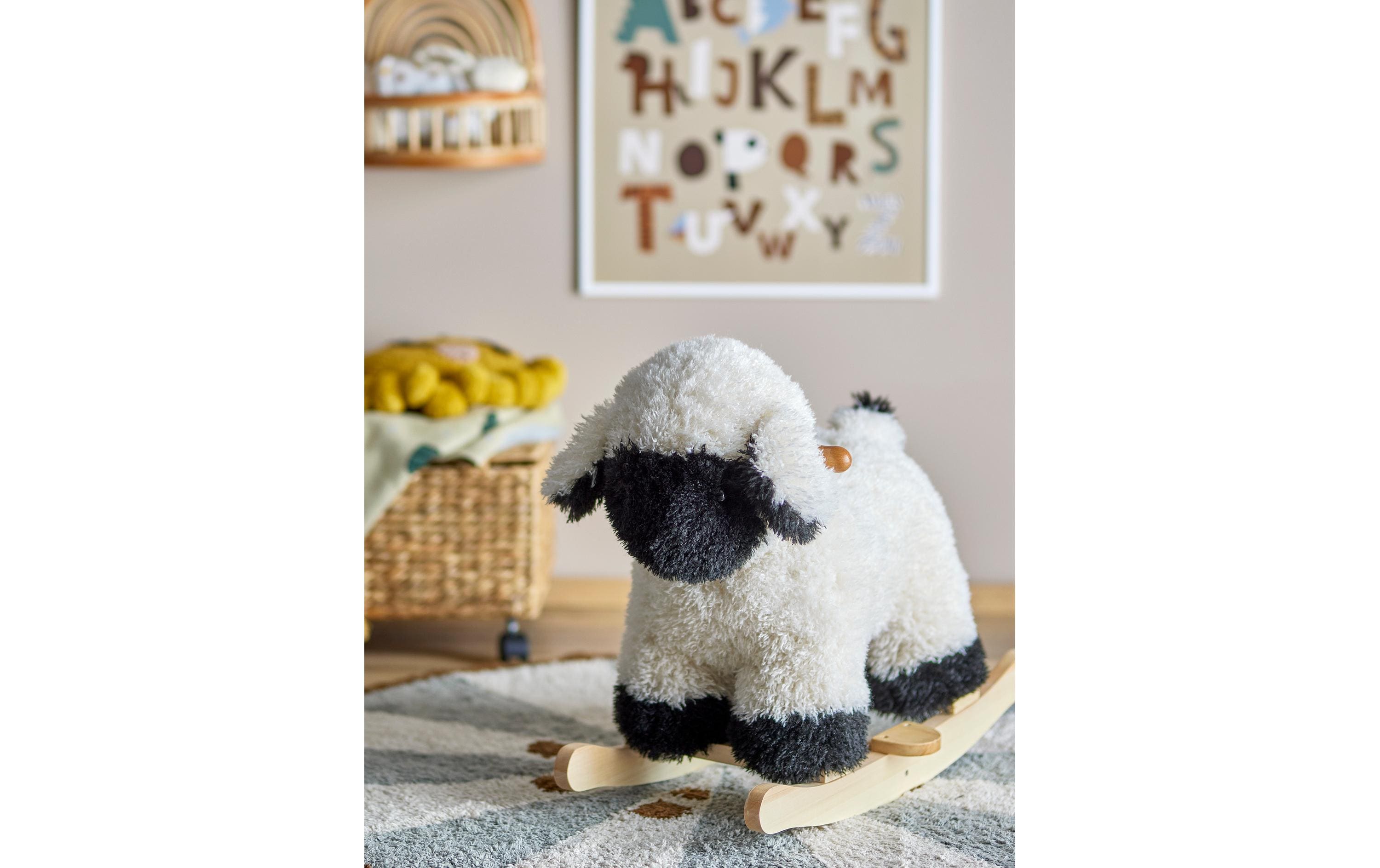 Bloomingville Schaukeltier Dolly Schaf Weiss